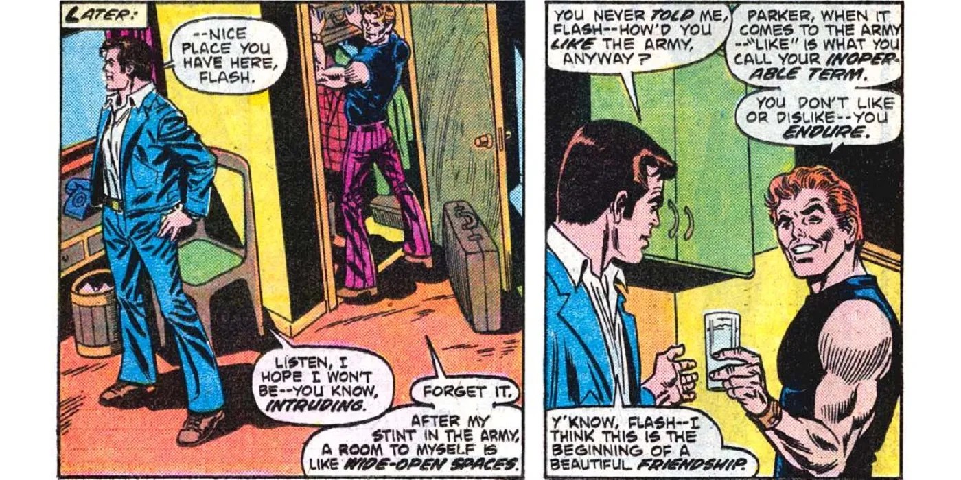 Flash Thompson Explains to Peter Parker That They're Not Friends