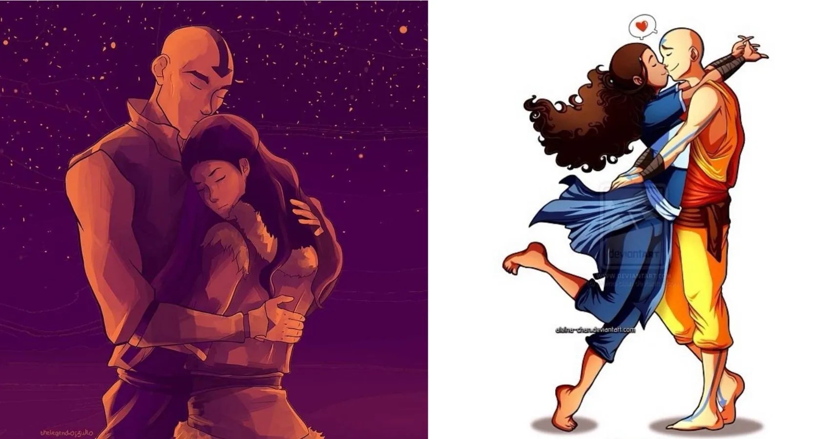 Avatar 10 Pictures Of Katara & Aang Fan Art That Are