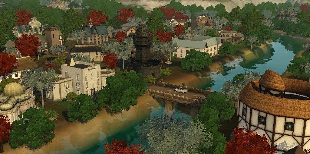 All sims 3 worlds southtide