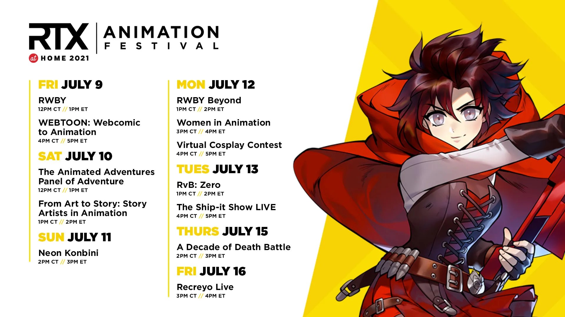 RTX at Home Rooster Teeth Announces 2021 Animation