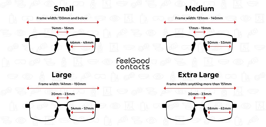 Glasses Frame Size Guide | Feel Good Contacts