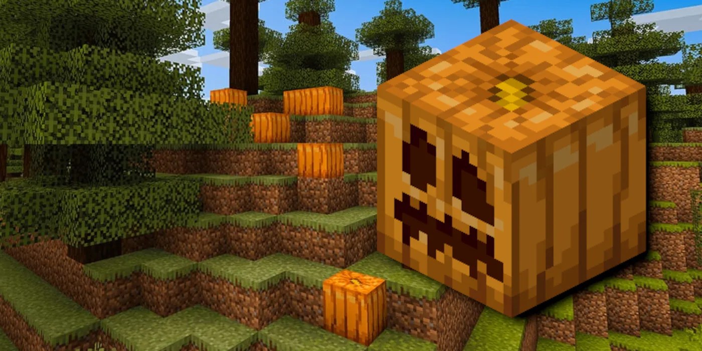 Minecraft How to Carve a Pumpkin Game Rant