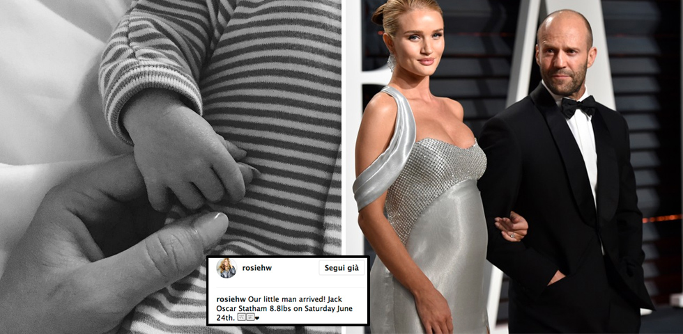 Rosie HuntingtonWhiteley e Jason Statham sono diventati genitori Io