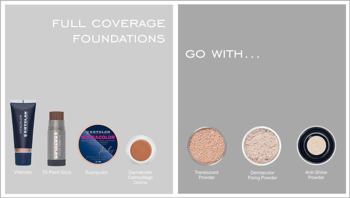 Set. Fix. Blot. Kryolan Professional Makeup