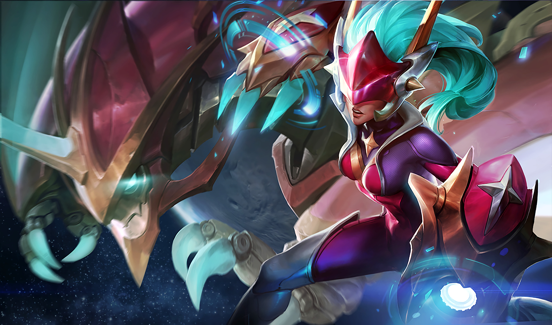 Super Galaxy Shyvana LoLWallpapers