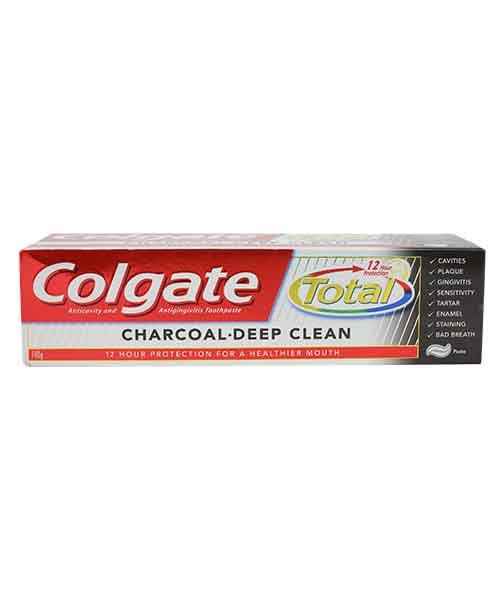 COLGATE TOTAL CHARCOAL DEEP CLEAN TOOTHPASTE 140GM ( COLGATE MedPlusMart