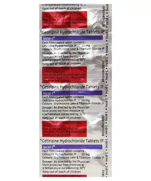 INCID L 10MG TAB ( BAYER ZYDUS PHARMA PVT LTD ) Buy INCID MedPlusMart