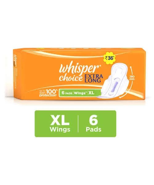 WHISPER CHOICE EXTRA LONG WINGS 6S PADS ( WHISPER ) Buy WHISPER
