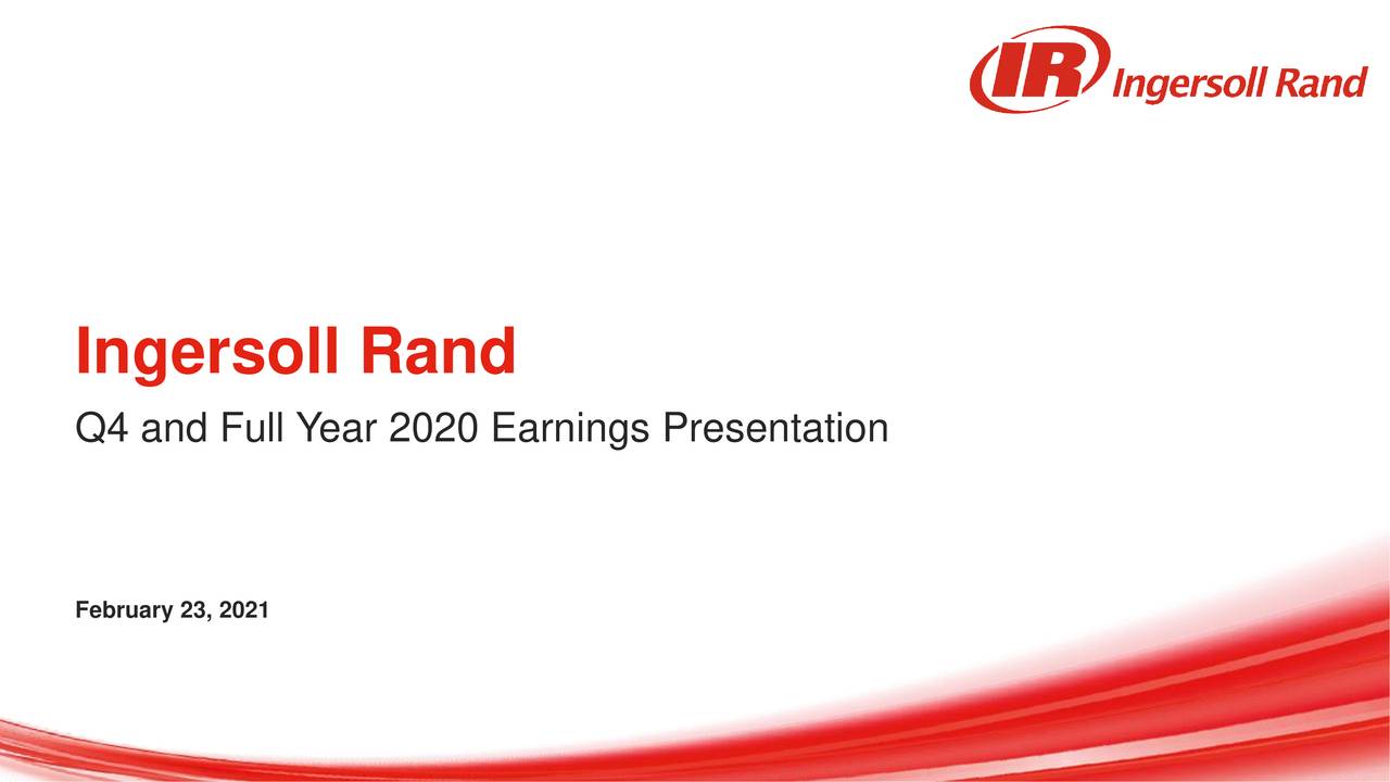 Ingersoll Rand Inc. 2020 Q4 Results Earnings Call Presentation