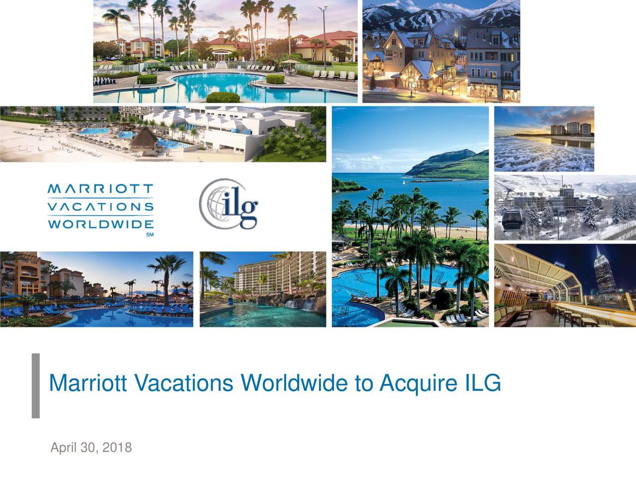 Marriott Vacations Worldwide (VAC) Acquires ILG (ILG) Slideshow (NYSE