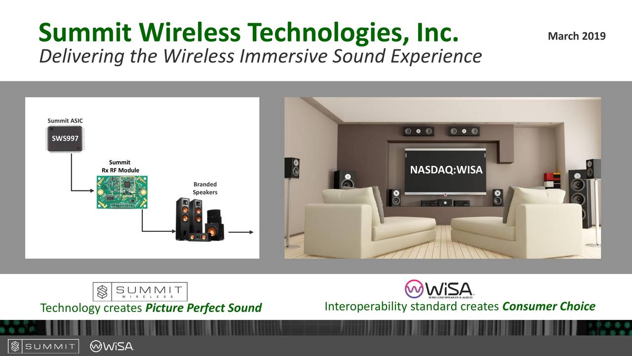 Summit Wireless Technologies (WISA) Presents At 31st Annual ROTH