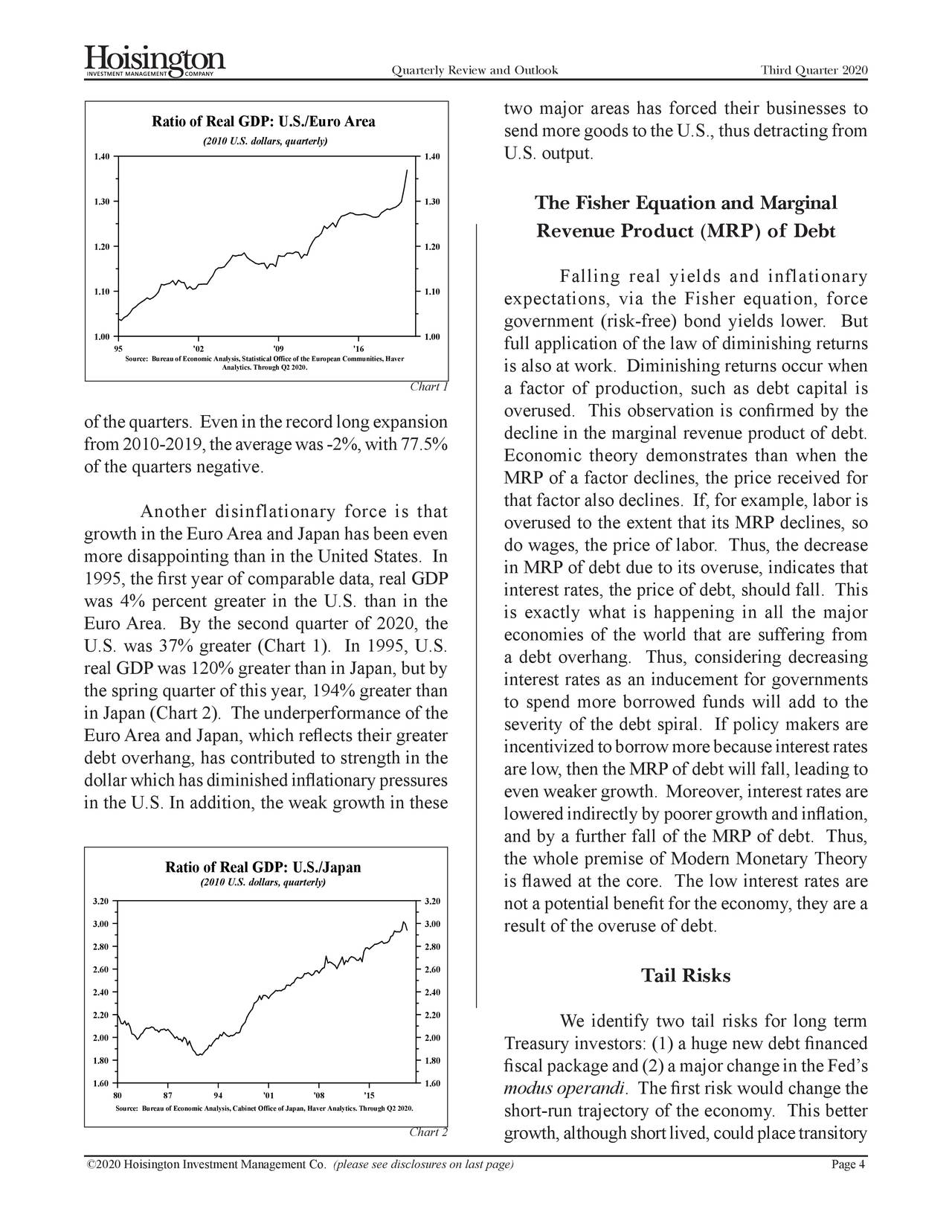 Hoisington Investment Management Q3 2020 Investor Letter Seeking Alpha