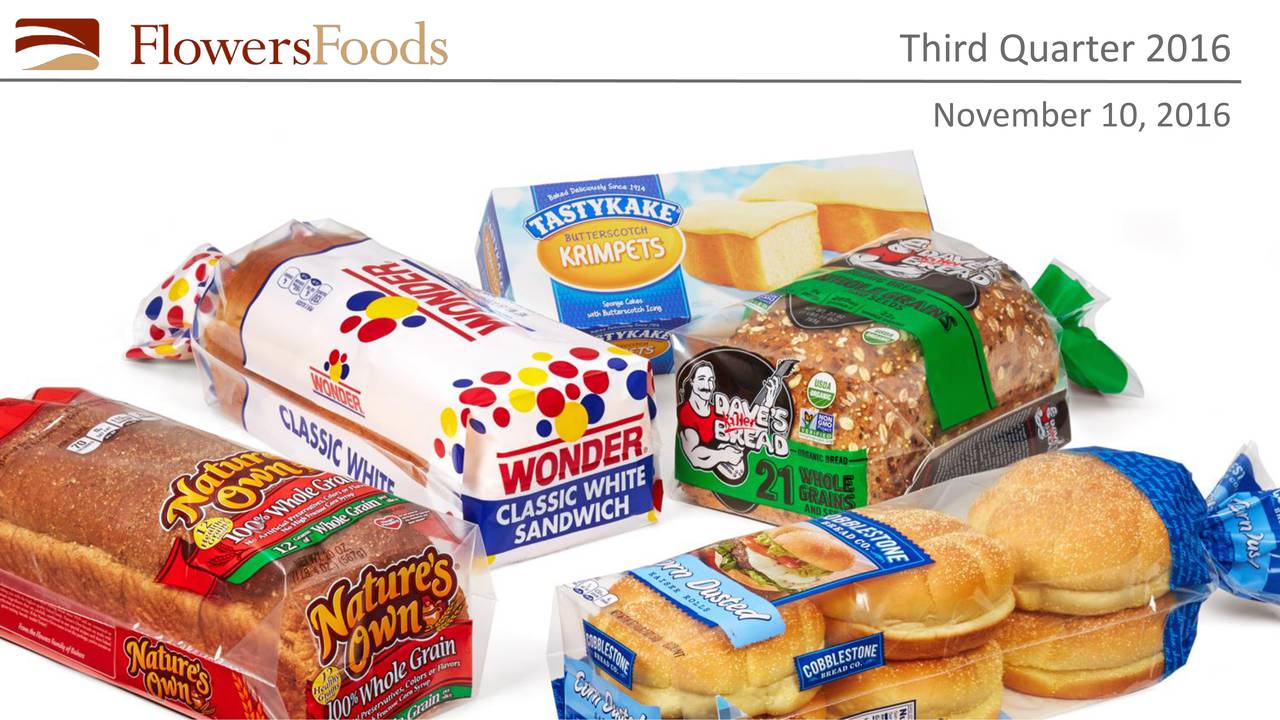 Flowers Foods, Inc. 2016 Q3 Results Earnings Call Slides (NYSEFLO