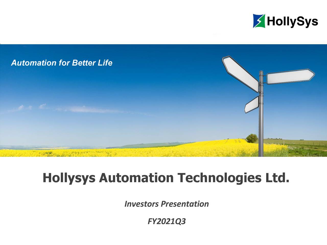 Hollysys Automation Technologies Ltd. 2021 Q3 Results Earnings Call