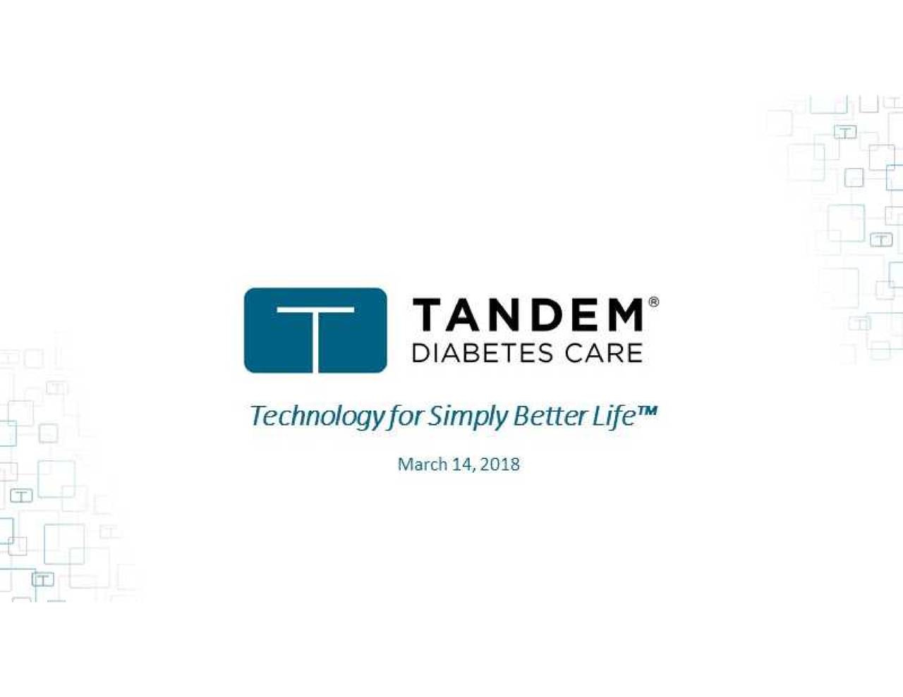 Tandem Diabetes Care (TNDM) Presents At 38th Annual Cowen And Company Healthcare Conference