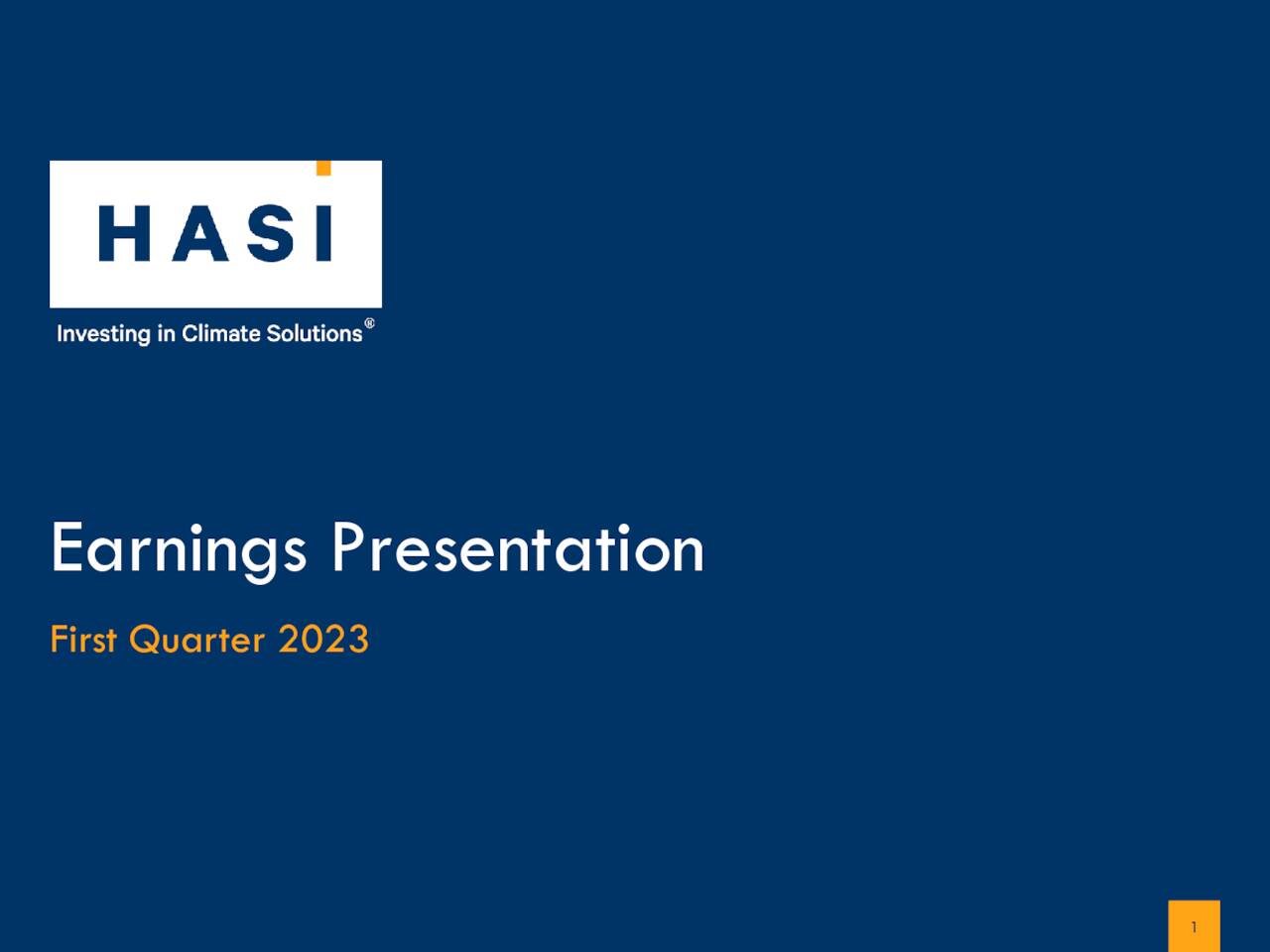 Hannon Armstrong Sustainable Infrastructure Capital, Inc. 2023 Q1