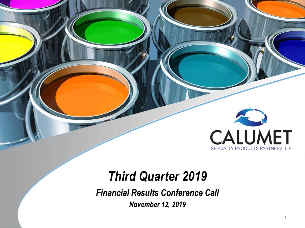 Calumet Specialty Products Partners, L.P. 2019 Q3 Results Earnings
