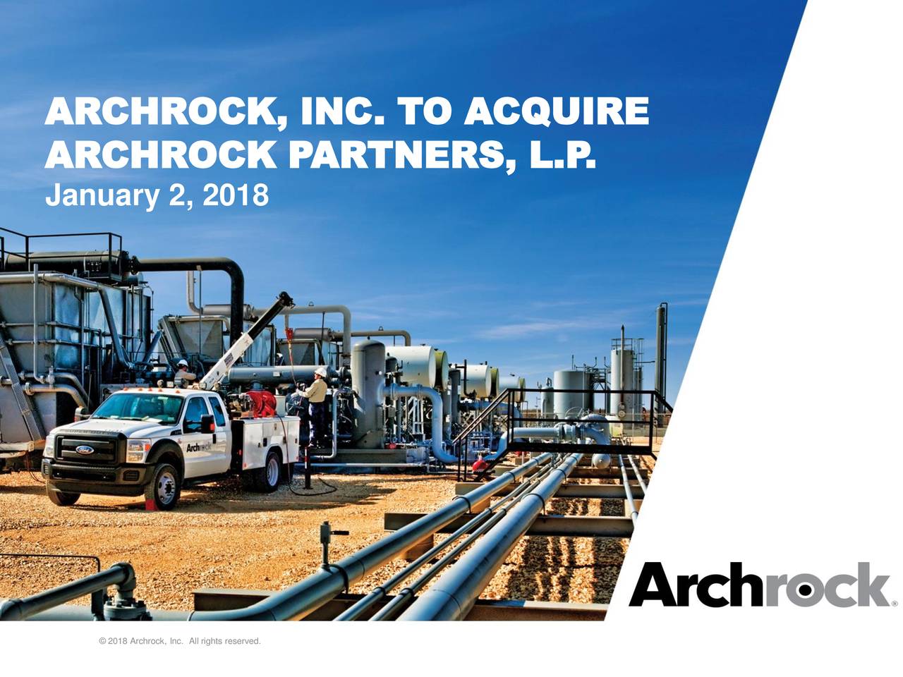 Archrock (AROC) To Acquire Archrock Partners (APLP) Slideshow (NYSE