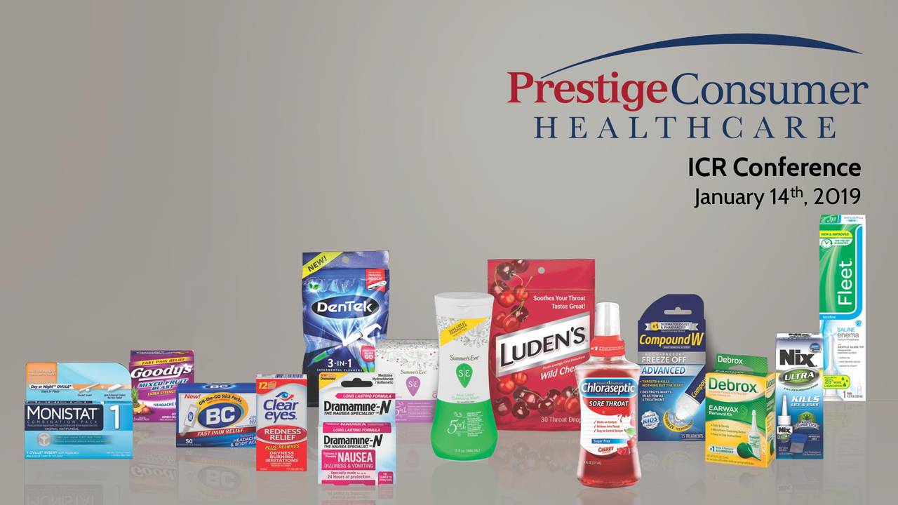 Prestige Brands (PBH) Presents At 2019 ICR Conference Slideshow (NYSE