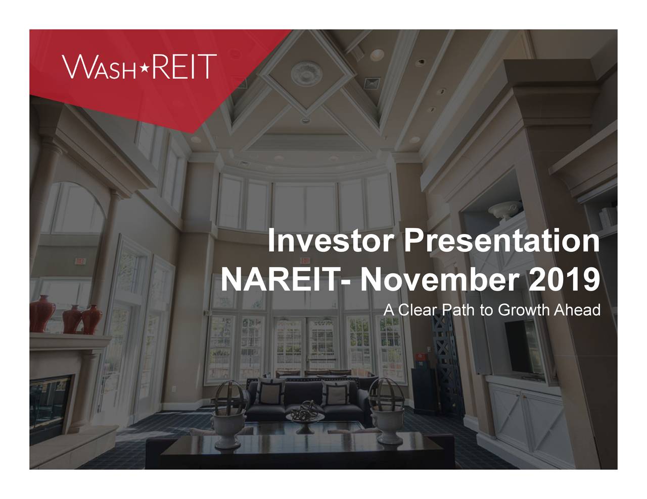 Washington Real Estate Investment (WRE) Presents At REITWorld 2019