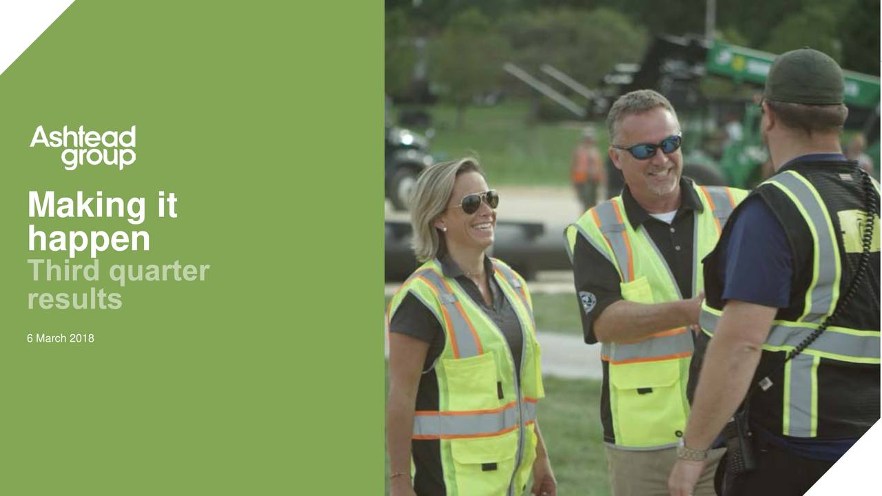 Ashtead Group PLC 2017 Q3 Results Earnings Call Slides (OTCMKTS