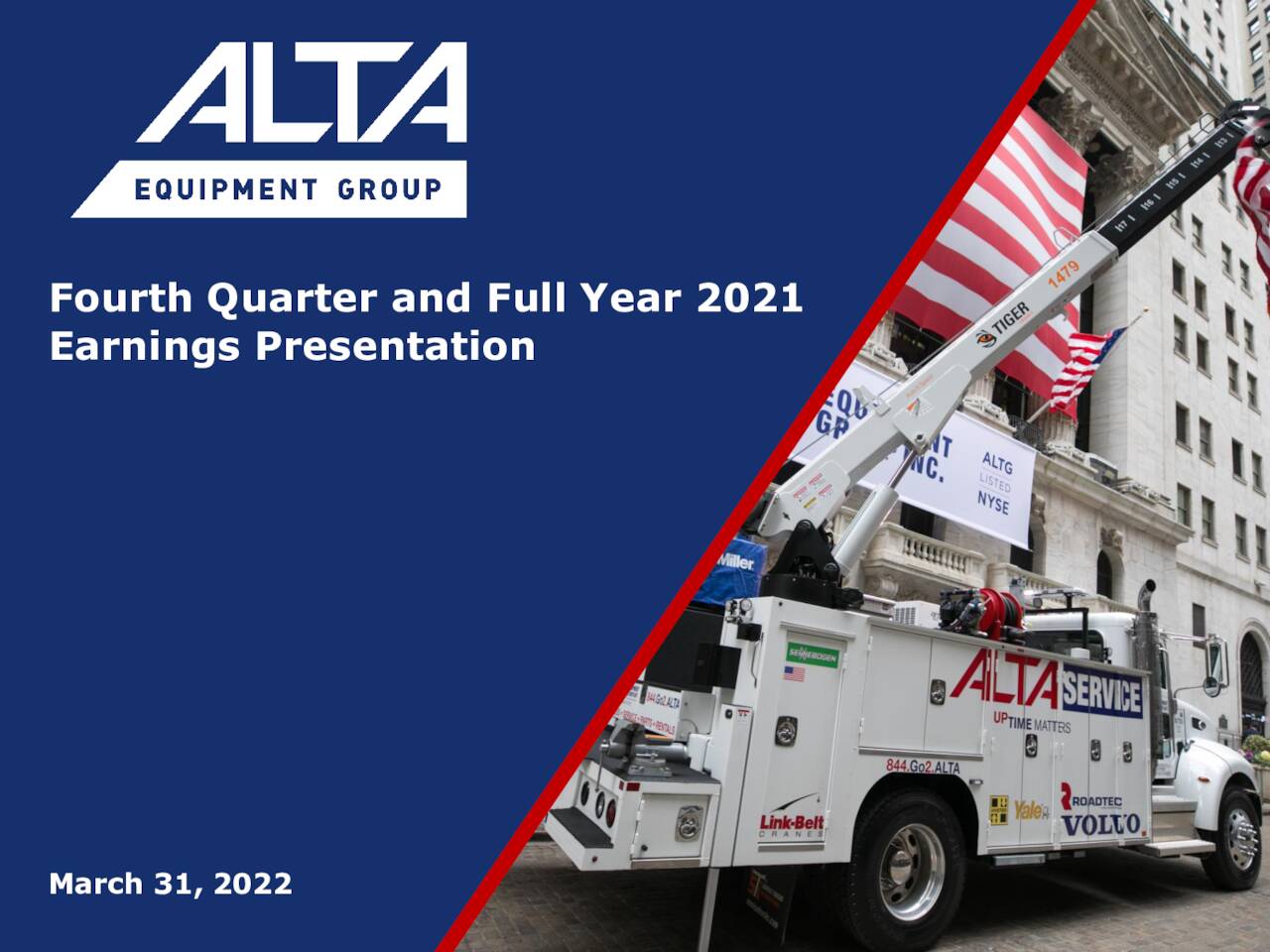 Alta Equipment Group Inc. 2021 Q4 Results Earnings Call