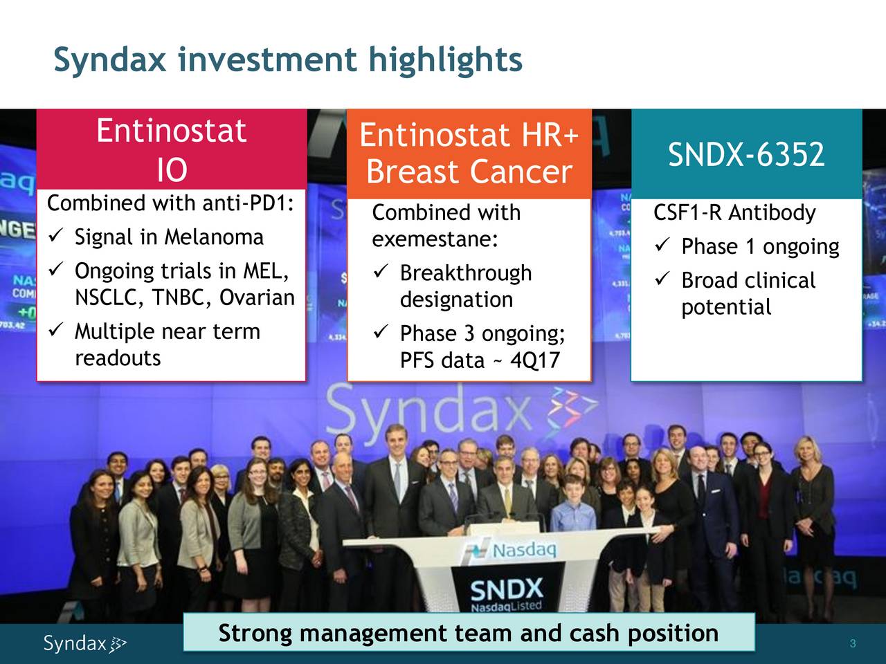 Syndax Pharmaceuticals (SNDX) Presents At Oppenheimer 27th Annual