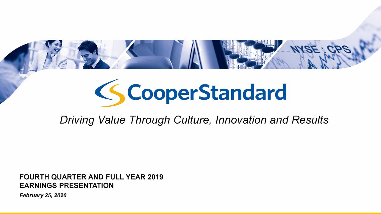 CooperStandard Holdings Inc. 2019 Q4 Results Earnings Call