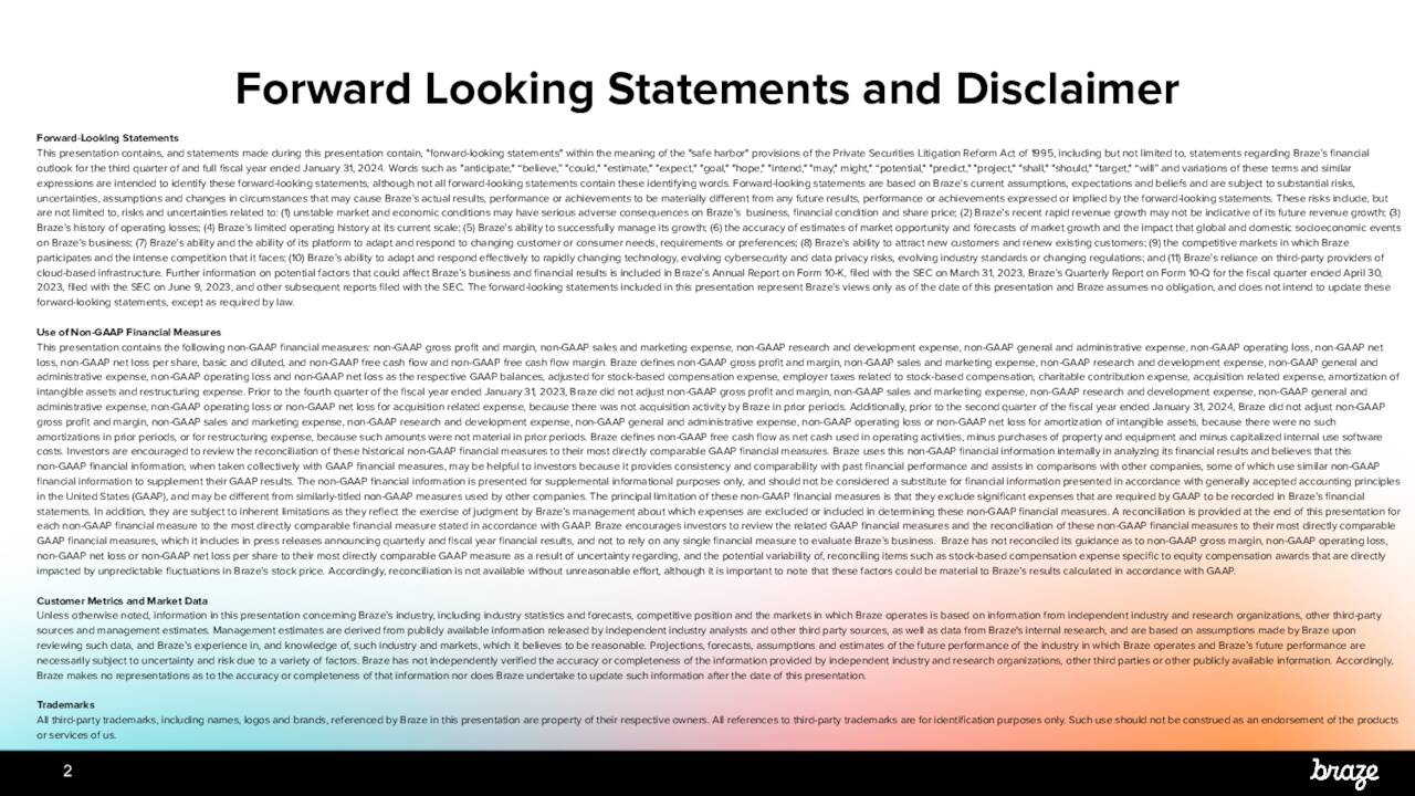 Braze, Inc. 2024 Q2 Results Earnings Call Presentation (NASDAQBRZE