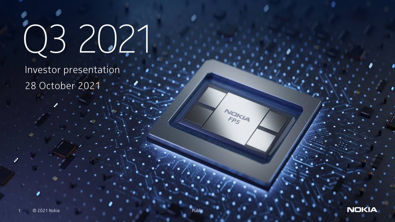 Nokia Corporation 2021 Q3 Results Earnings Call Presentation (NYSE