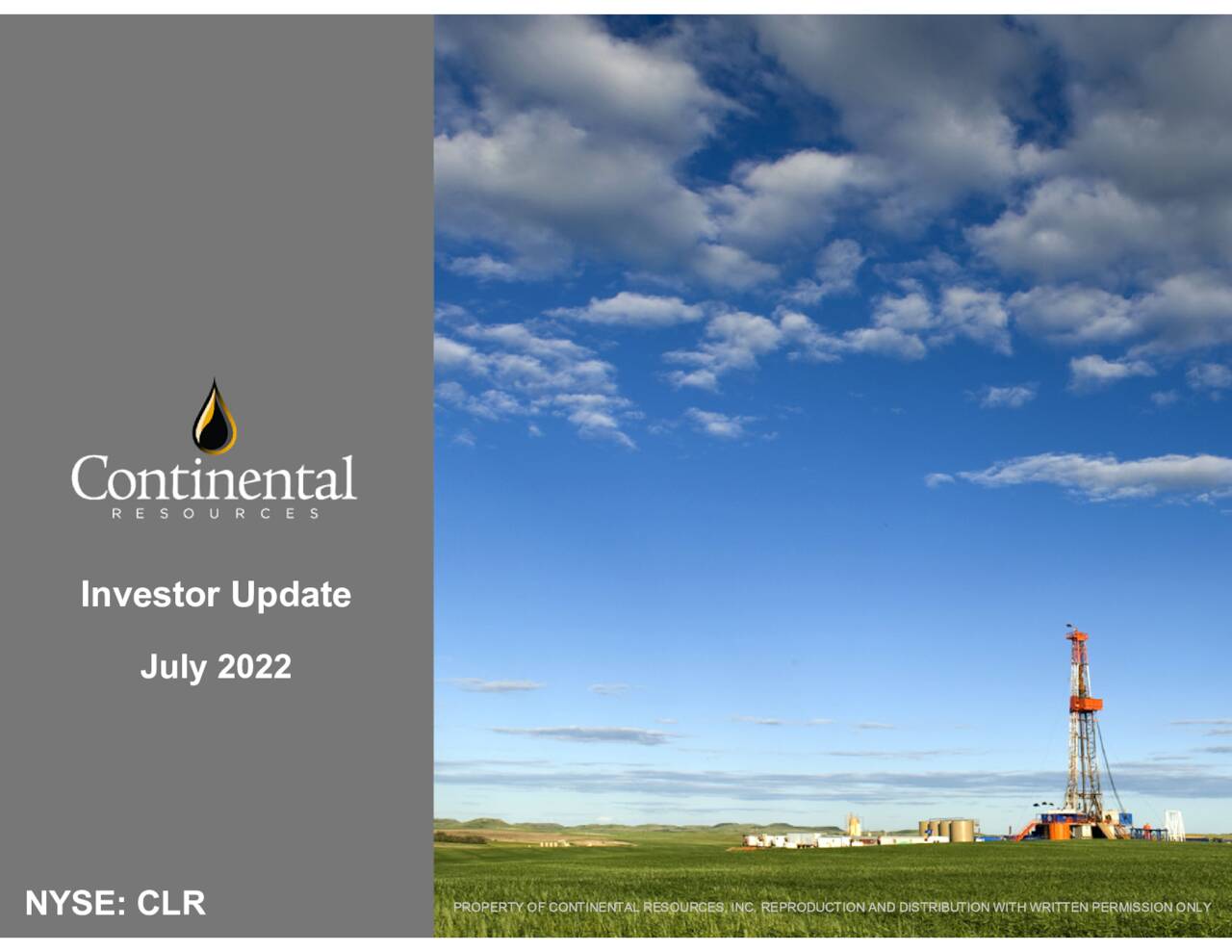 Continental Resources, Inc. 2022 Q2 Results Earnings Call