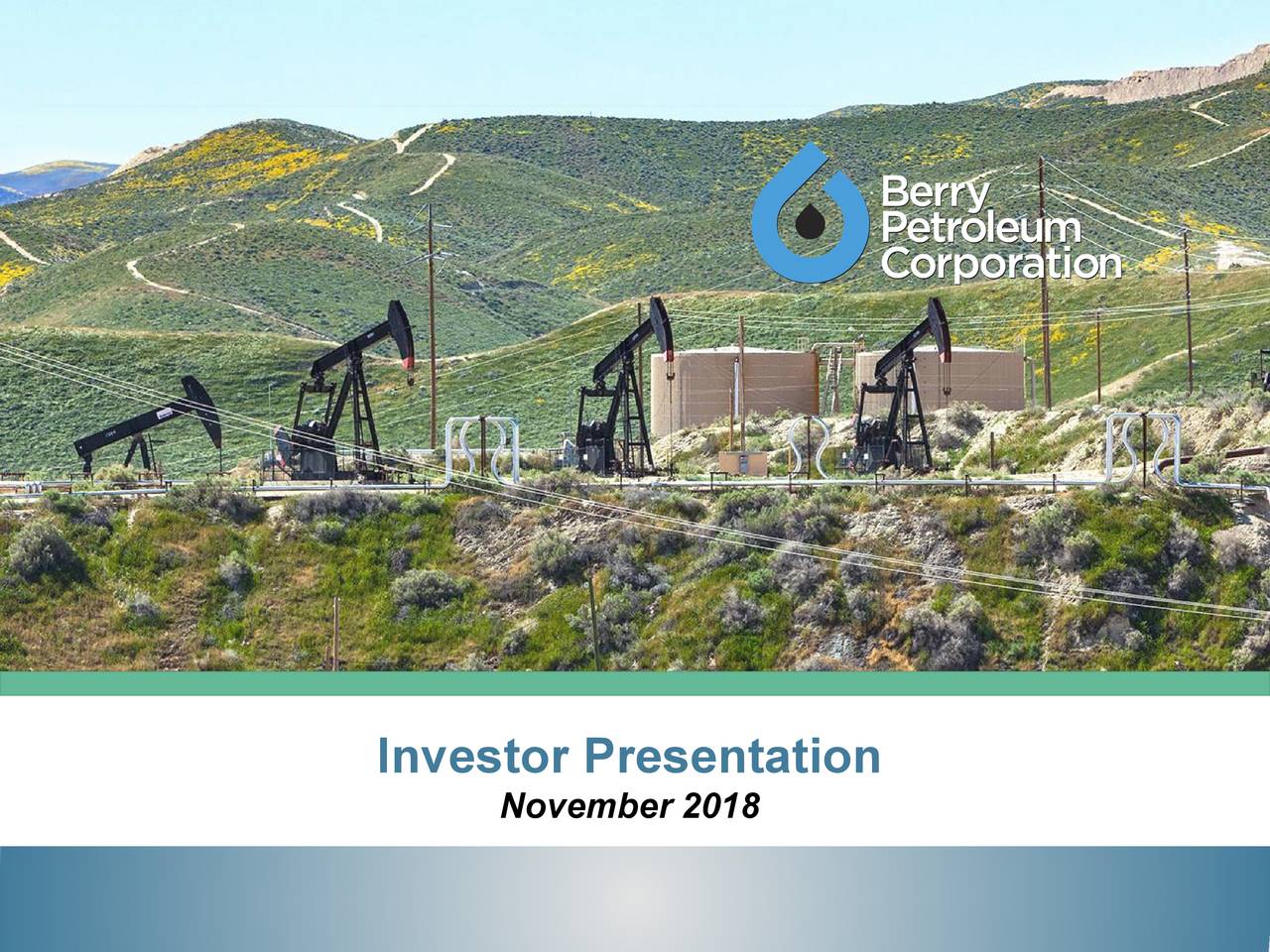 Berry Petroleum (BRY) Investor Presentation Slideshow (NASDAQBRY