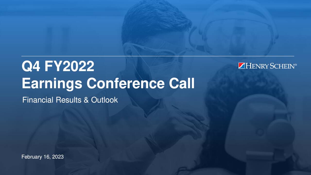 Henry Schein, Inc. 2022 Q4 Results Earnings Call Presentation