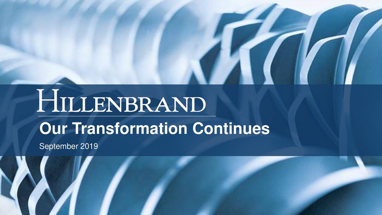 Hillenbrand (HI) Investor Presentation Slideshow (NYSEHI) Seeking