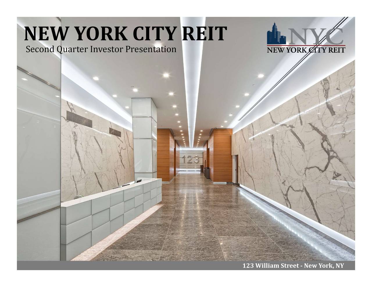 New York City REIT, Inc. 2021 Q2 Results Earnings Call Presentation