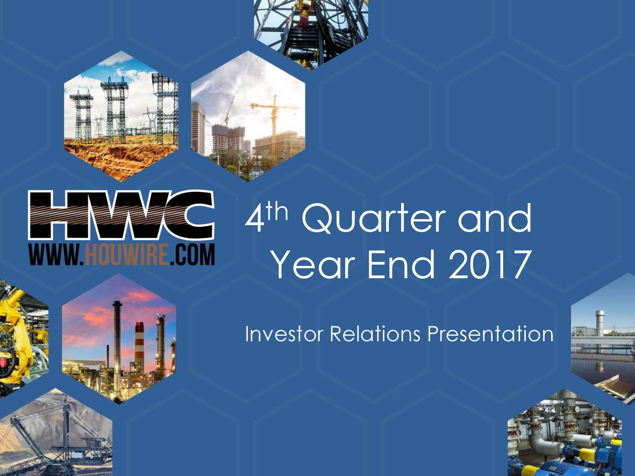 Houston Wire & Cable (HWCC) Presents At Sidoti & Company Spring 2018