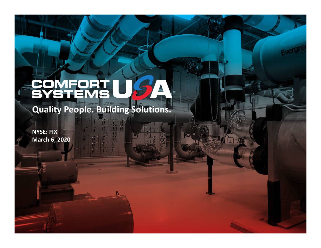Comfort Systems USA (FIX) Investor Presentation Slideshow (NYSEFIX
