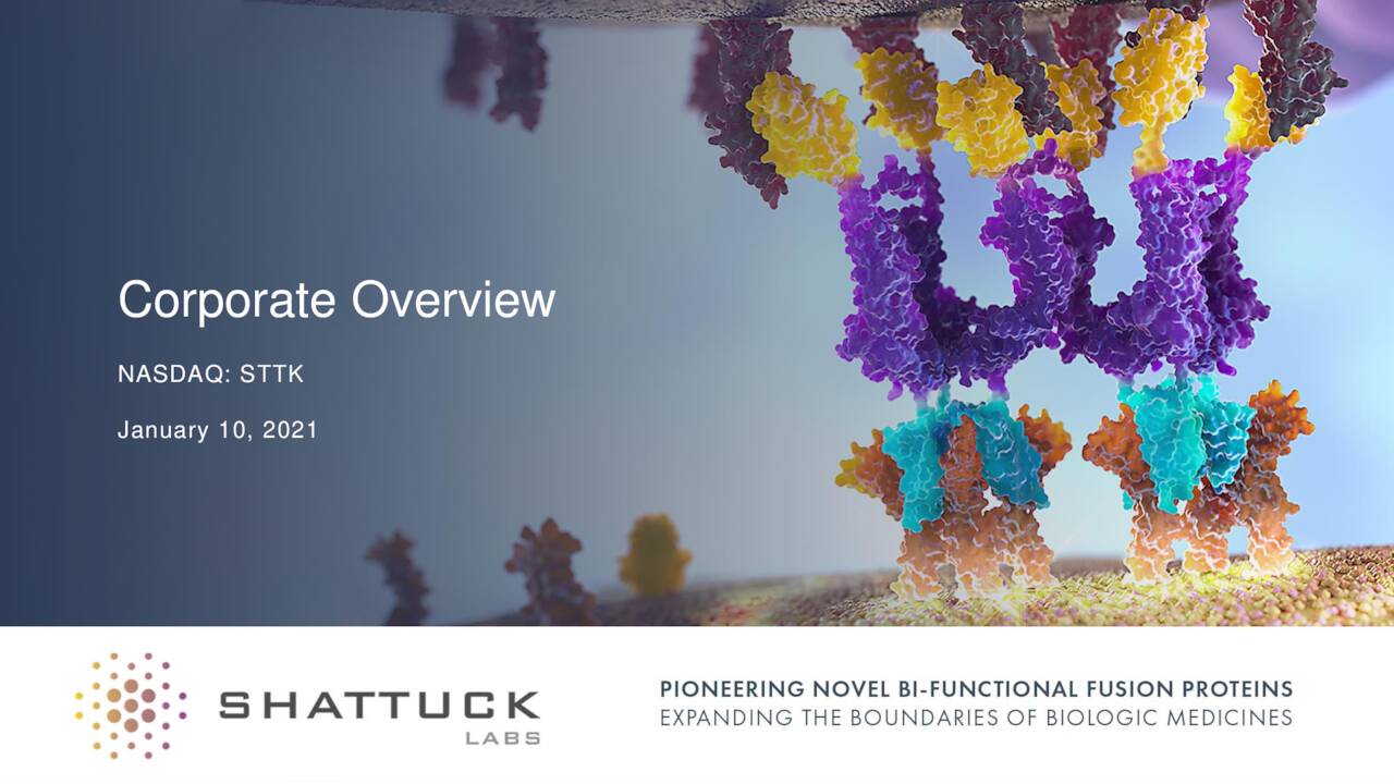 Shattuck Labs (STTK) Investor Presentation Slideshow (NASDAQSTTK