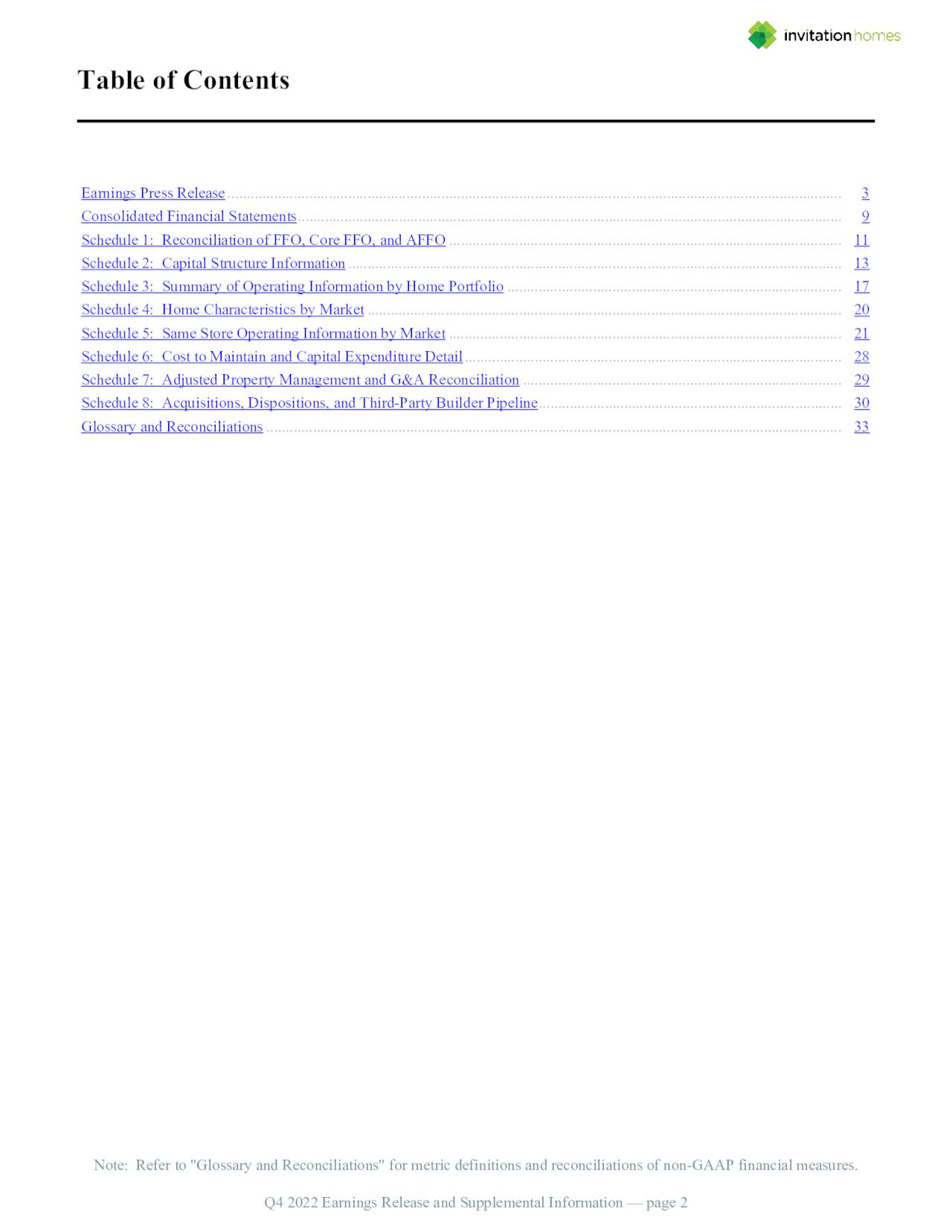 Invitation Homes Inc. 2022 Q4 Results Earnings Call Presentation