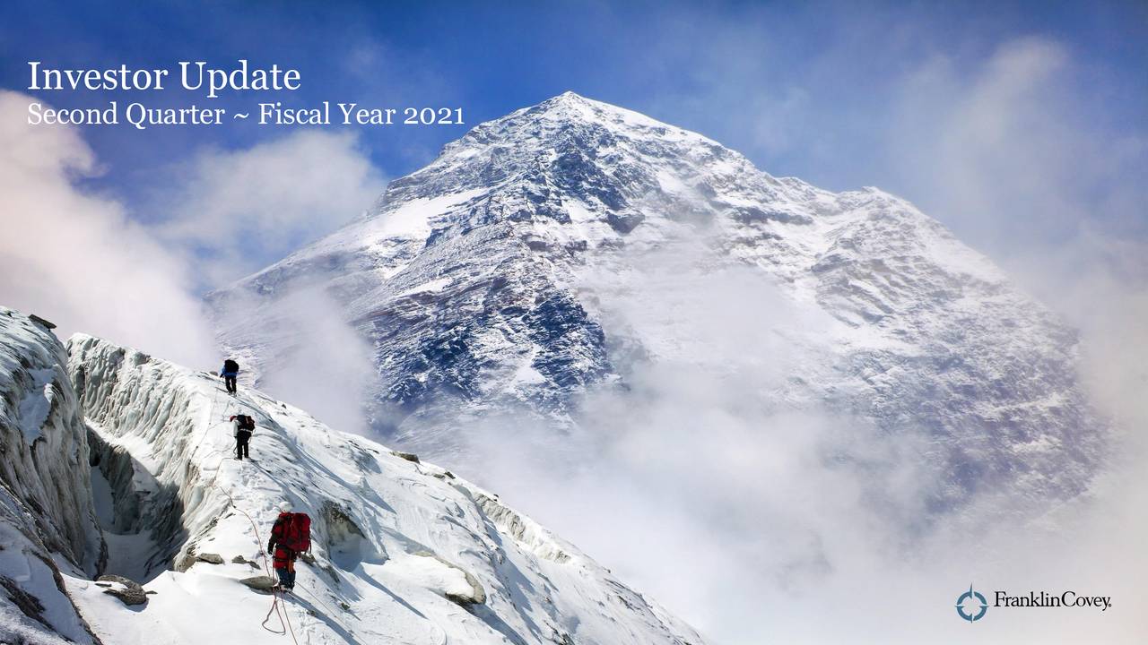 Franklin Covey Co. 2021 Q2 Results Earnings Call Presentation (NYSE