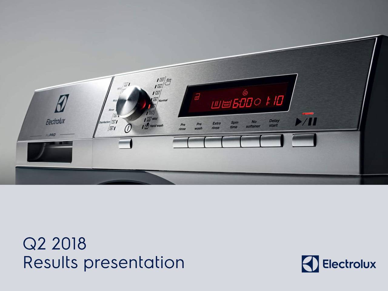 AB Electrolux 2018 Q2 Results Earnings Call Slides (OTCMKTSELUXF