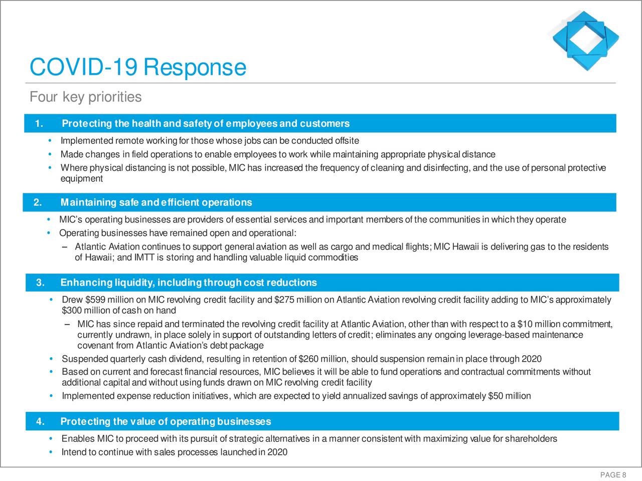 Macquarie Infrastructure Corporation 2020 Q1 Results Earnings Call