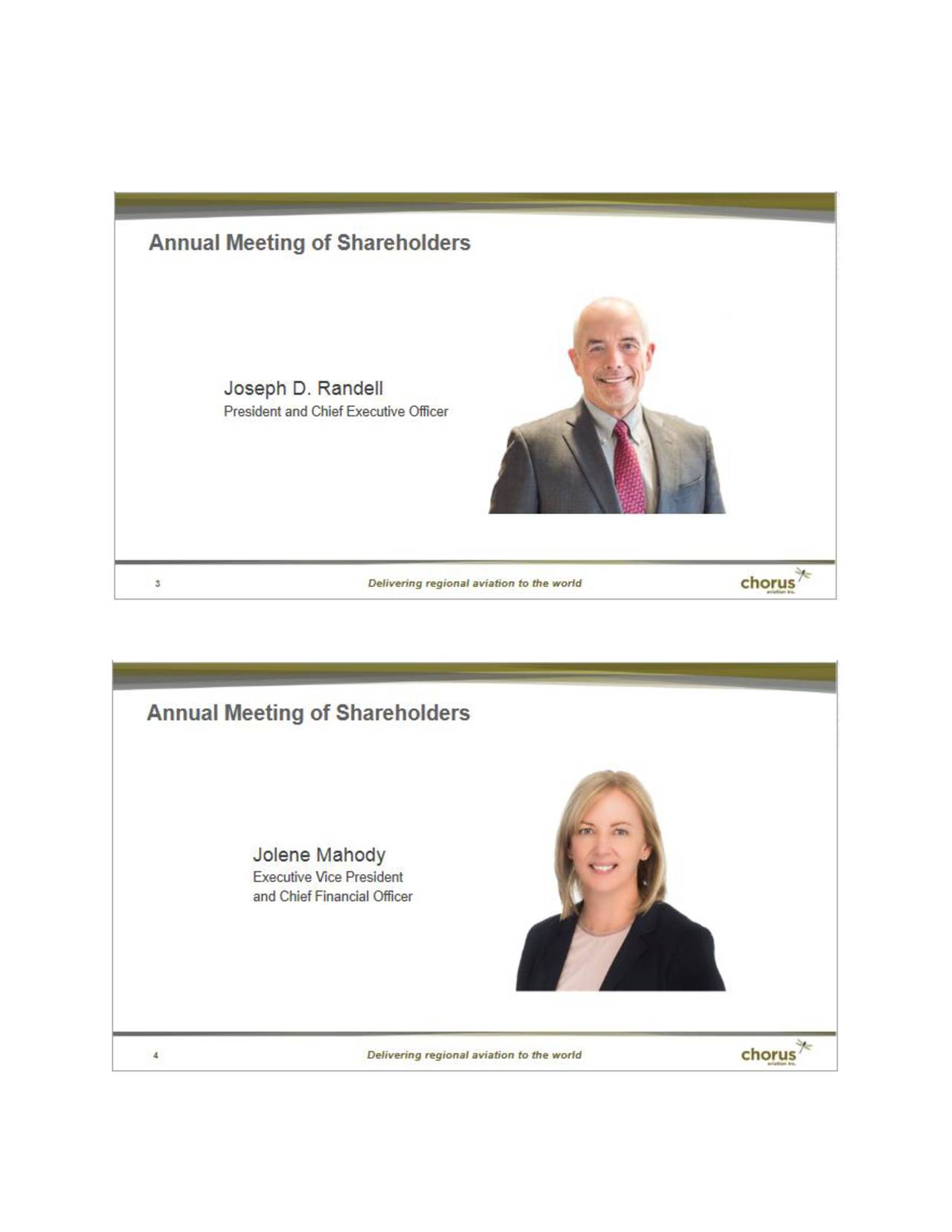 Chorus Aviation (CHRVF) Investor Presentation Slideshow (OTCMKTSCHRVFDEFUNCT22177