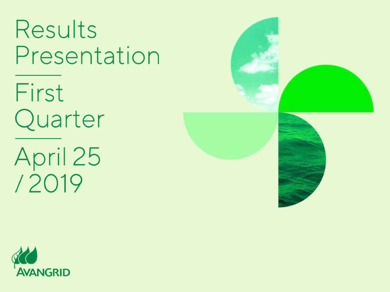 Avangrid, Inc. 2019 Q1 Results Earnings Call Slides (NYSEAGR