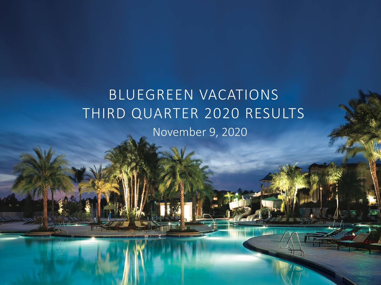 Bluegreen Vacations Corporation 2020 Q3 Results Earnings Call
