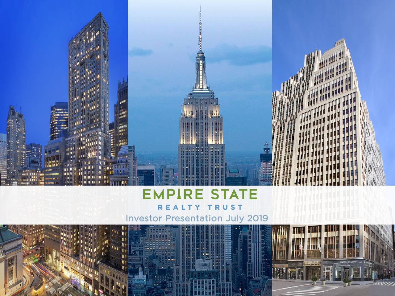 Empire State Realty Trust (ESRT) Investor Presentation Slideshow