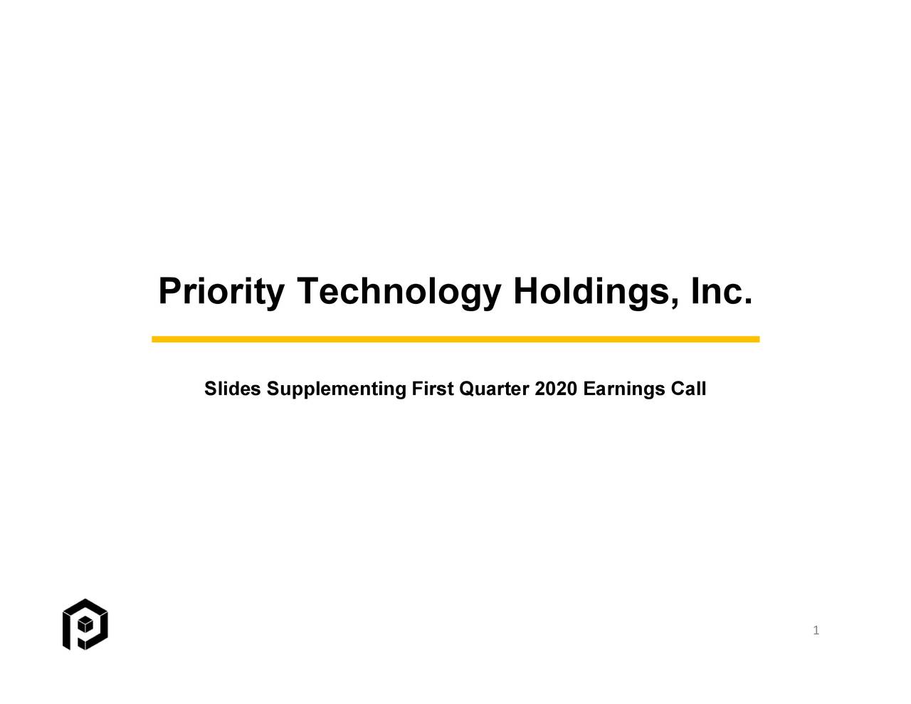 Priority Technology Holdings, Inc. 2020 Q1 Results Earnings Call