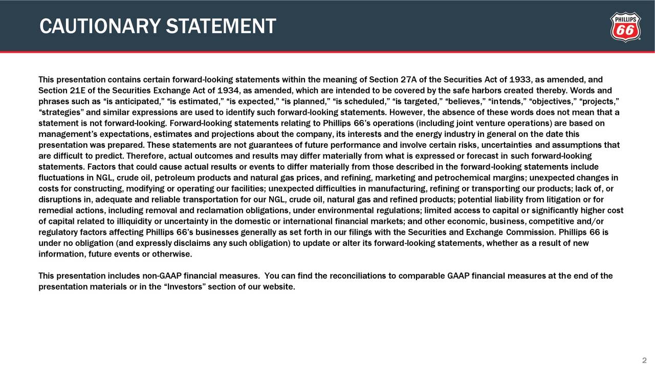 Phillips 66 2017 Q3 Results Earnings Call Slides (NYSEPSX