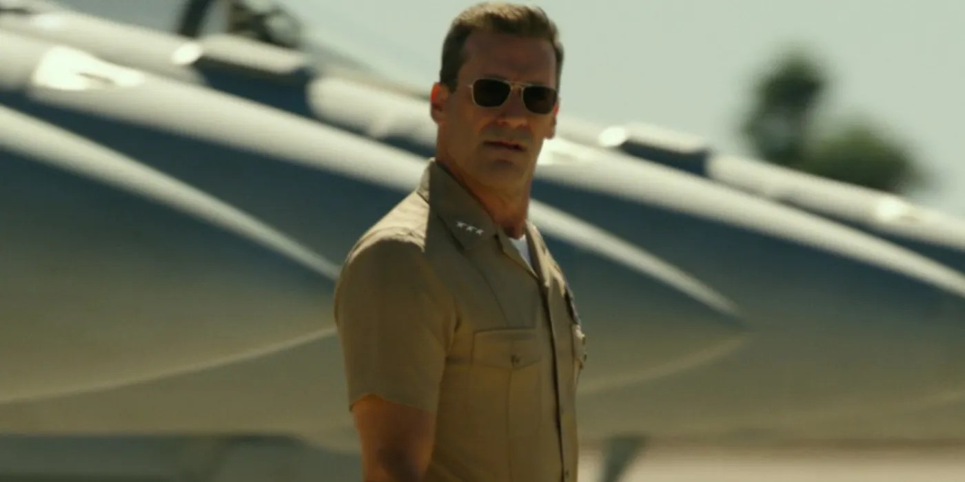 Top Gun 2 Jon Hamm's Character Creates Friction With Cruise's Maverick