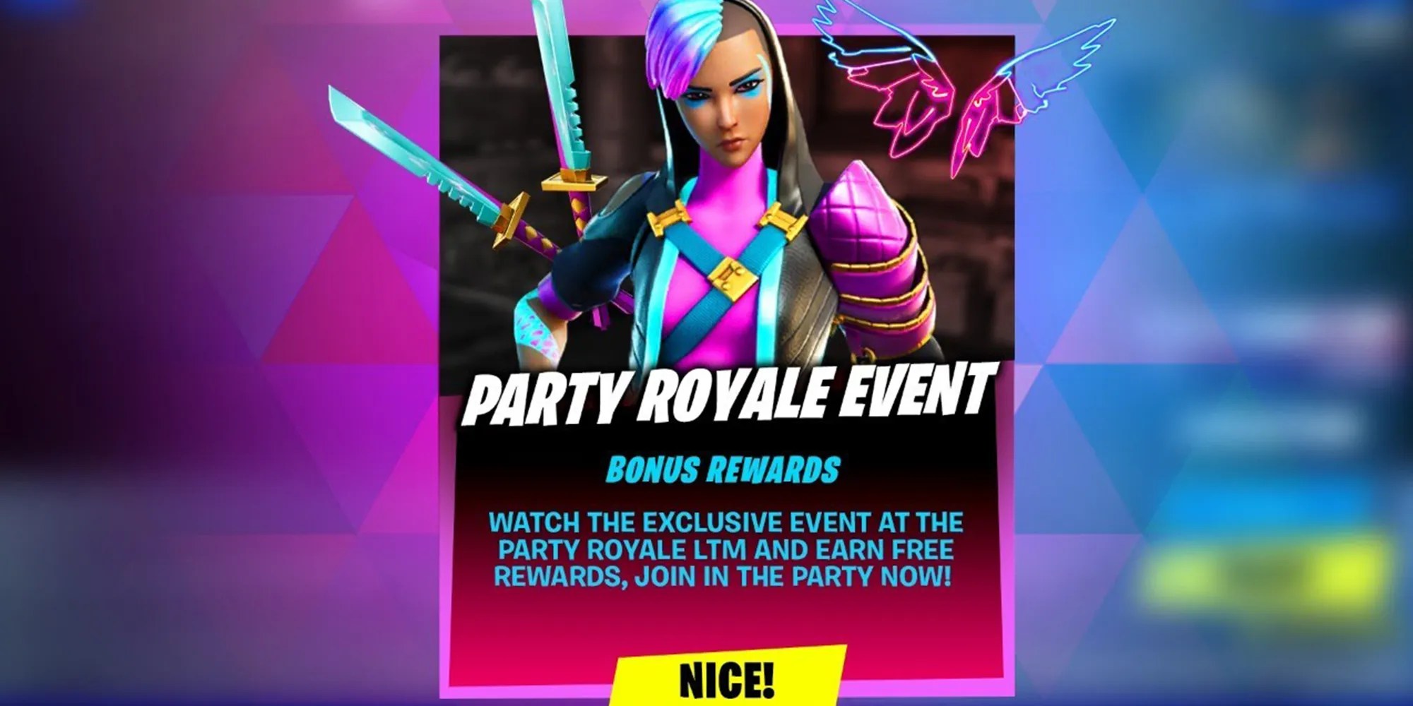 Fortnite How to Earn Free Neon Wings Back Bling Screen Rant Plarko